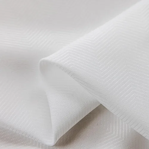 Vista 12 de 2 paneles de cortinas traslúcidas blancas de 54 pulgadas de largo, paneles transparentes de lino con textura para ventana, cortinas plisadas
