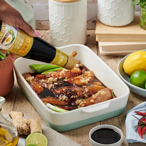 Vista 10 de Lee Kum Kee Salsa de soja dulce (14 onzas – 1 paquete), vegana, no transgénicos, sin conservantes artificiales, perfecta para arroz de arcilla