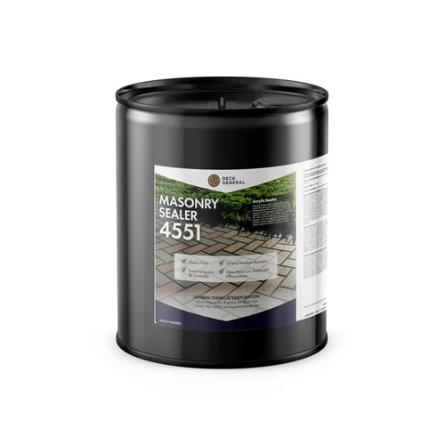 Vista 9 de DeckGeneral Sellador acrílico de mampostería 4551 - Sellador de pavimentador de patio para ladrillos y piedras naturales - Sellador hidrofóbico