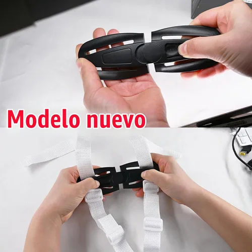 Vista 4 de Clip universal para arnés de pecho de asiento infantil y cinturón de pecho para asiento de bebé, hebilla de clip de repuesto universal para niños