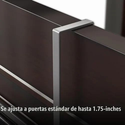 Vista 2 de Organizador de rejilla con 6 ganchos para la puerta DecoBros, en plata