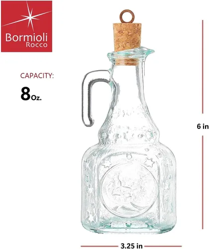 Vista 2 de Bormioli Rocco Country Home Helios - Botella de aceite, 8 onzas
