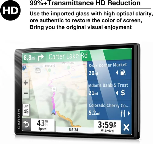 Vista 3 de YEE PIN Drivesmart 55 Protector Navigator DriveSmart 55 - Protector de pantalla táctil para DriveSmart 55