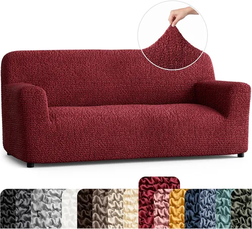Vista 47 de PAULATO BY GA.I.CO. Funda para Silla - Funda para Sillón - Funda para Sillón - Funda de Tela Suave - Protector de Muebles Elegante de Ajuste Ceniza