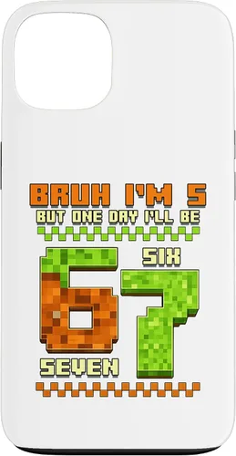 Vista 7 de Bruh I'm 5 But One-Day I'll Be 67 Retro 5th Birthday Kids Case for iPhone 17