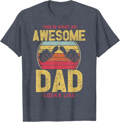 Vista 32 de This is what a awesome dad looks like T-Shirt, Negro