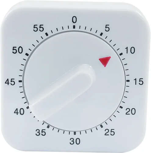 Vista 4 de Temporizador mecánico de cocina de 60 minutos, temporizador de cuenta regresiva visual de alarma fuerte para cocinar, hornear, tareas y ejercicio