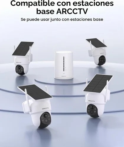 Vista 2 de ARCCTV Cámaras de seguridad al aire libre inalámbricas de 4MP alimentadas