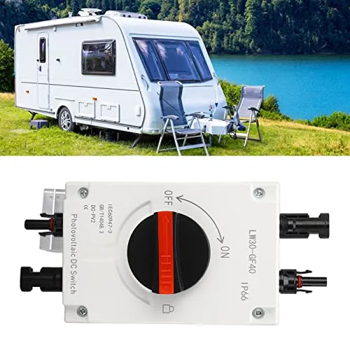 Vista 2 de Interruptor de desconexión rápida solar fotovoltaica CC 1500 V 32 A, disyuntor miniatura de CC IP66, caja combinada solar para sistema de paneles