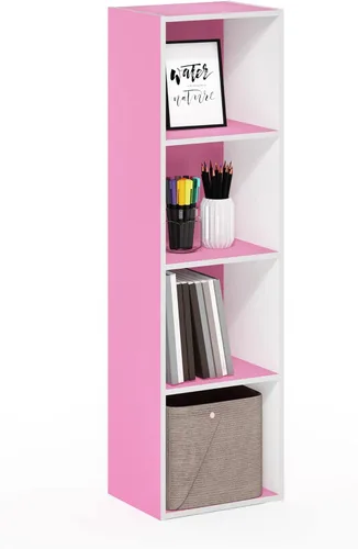 Vista 61 de Furinno PASIR - Estantería de libros de 2 niveles, estantería moderna de 9 x 12 x 21, estanterías abiertas para sala de estar, dormitorio, oficina
