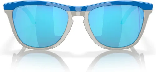 Vista 13 de Oakley Montura de gafas de sol para hombre, lentes de zafiro Prizm Azul ácido mate