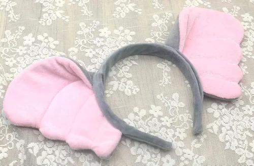 Vista 4 de Disfraz de elefante gris diadema con orejas de nariz coleta corbatín y patas falda tutú kit de fantasía para Halloween fiesta de cosplay