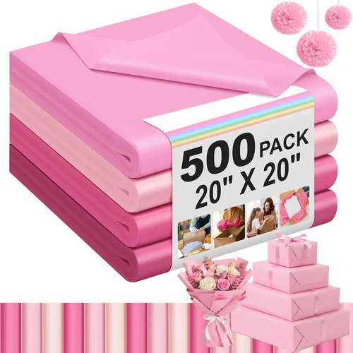 Vista 43 de Qilery - 500 hojas de papel de seda negro a granel para bolsas de regalo de 15 x 20 pulgadas, sin ácidos, para regreso a clases, papel de regalo