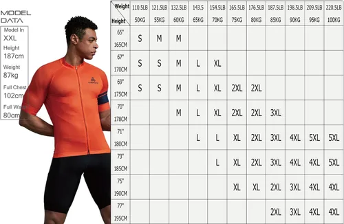 Vista 2 de CEROTIPOLAR Men's Snug Fit AirCool Cycling Jersey Bike Shirts Negro