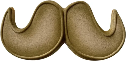 Vista 2 de LILIAO Cortador de galletas para bigote, 4.4 x 2.1 pulgadas, acero inoxidable