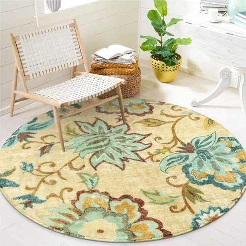 Vista 50 de Lahome - Tapete floral con estampado de cachemira, lavable, antideslizante, pequeño, anti-manchas, suave, para baño, entrada, dormitorio, Negro