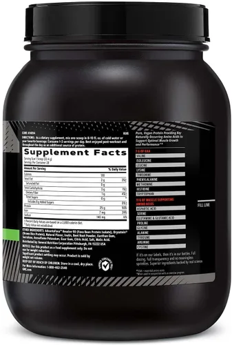 Vista 2 de GNC AMP Plant Aislado Proteína - Plátano Fresa (28 porciones)