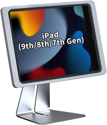 Vista 19 de Soporte magnético en el escritorio con funda de carga A6 para iPad mini (A17 Pro, A15 Bionic) de 8.3 pulgadas, forma clásica de L, base de metal