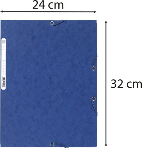 Vista 3 de Exacompta - Ref 55515E - Colección Europa - Carpetas Elásticas de 3 Solapas - Apto para Documentos A4, Tarjeta Brillante de 400gsm