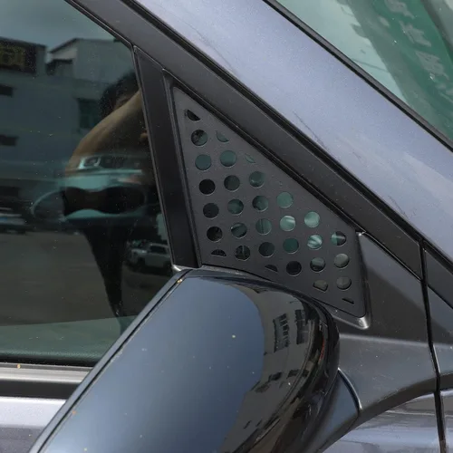 Vista 5 de Ajuste para Honda Pilot 2015 2016 2017 2018 2019, aleación de aluminio, panel decorativo de panal, ventana de puerta trasera, panel decorativo