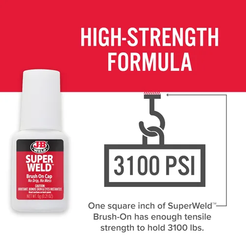 Vista 4 de J-B Weld 33106 SuperWeld - Pegamento transparente - 0.2 oz. (El embalaje puede variar)