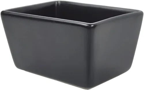 Vista 7 de Sizikato Tazón de la bolsa de té del sostenedor del paquete del azúcar de la porcelana blanca pura, 5 onzas