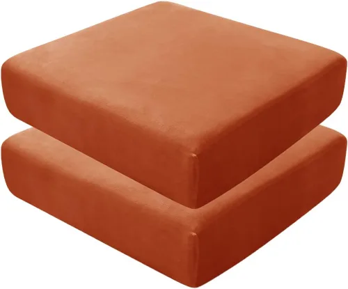 Vista 80 de Fundas de asiento de terciopelo ultra suave, fundas de cojín de asiento suave SOFE fundas de sofá con parte inferior elástica lavable funda