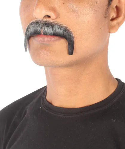 Vista 2 de Cabello humano para hombre, bigote, cosplay, pelo facial