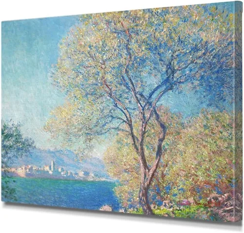 Vista 56 de IPIC - Reproducción artística de los lirios de agua de Claude Monet 1906, impresiones giclée coinciden con el marco dorado clásico, arte de pared