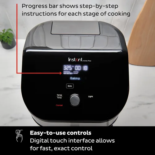 Vista 9 de Instant Pot Vortex Plus - Freidora de aire 6 en 1 de 6 cuartos de galón con Negro