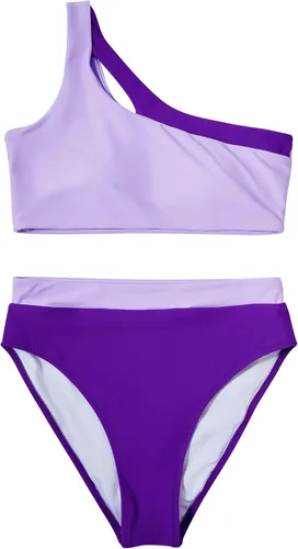 Vista 156 de MOOSLOVER Traje de baño de dos piezas con corte alto y cintura alta para mujer