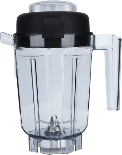 Vista 8 de Contenedor de licuadora de 32 onzas transparente con tapa de cuchilla, accesorios de repuesto para contenedor Vitamix compatible con máquinas