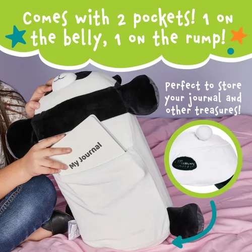 Vista 5 de MEMORY MATES Booski the Panda - Almohada de espuma viscoelástica de 15 pulgadas