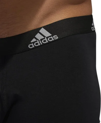 Vista 3 de adidas Calzoncillos tipo bóxer de algodón elástico para hombre, ropa interior suave y elástica, comodidad superior, paquete de 3