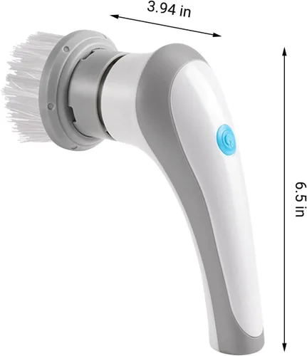 Vista 3 de Depuradores eléctricos giratorios, herramientas de limpieza eléctricas con 3 cabezales de cepillo, cepillo de limpieza recargable por USB, cepillo