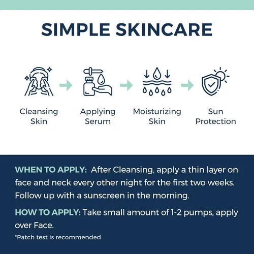 Vista 9 de Suero de colágeno con retinol antienvejecimiento para rostro: retinol encapsulado al 1%, niacinamida y ácido hialurónico, mejora las arrugas