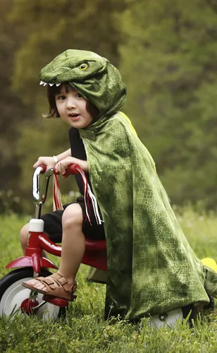 Vista 4 de Great Pretenders 56705 T-Rex - Capa con capucha talla 4-5 color verde