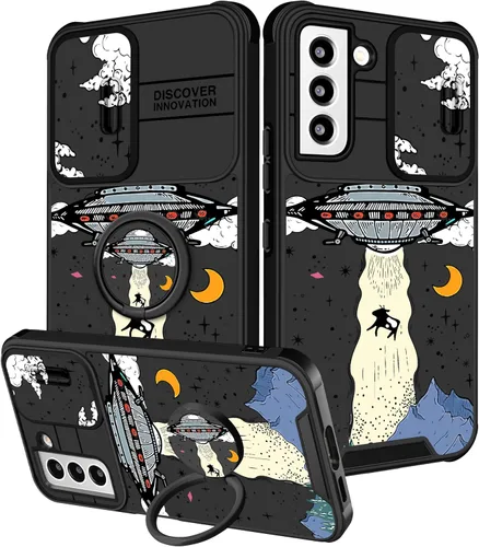 Vista 72 de Funda 2 en 1 para Samsung Galaxy S23 Ultra Flamingo para mujeres y niñas, diseño femenino de flamencos con cubierta deslizante para cámara y soporte