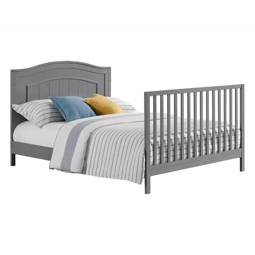 Vista 2 de Oxford Baby North Bay - Kit de conversión de cama de tamaño completo, gris paloma, certificado GreenGuard Gold