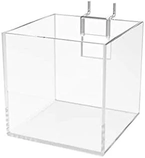 Vista 2 de FixtureDisplays® Slatwall Clear Candy Bin acrílico plexiglás titular de la pluma lápiz regla 100800-2PK-NPF