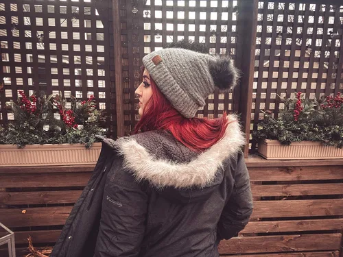 Vista 5 de Funky Junque Gorro de punto súper suave de poliéster cálido para invierno para mujer