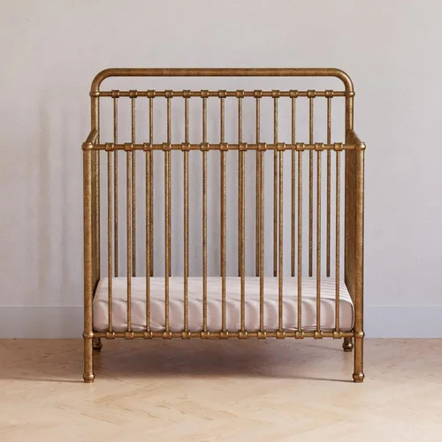 Vista 5 de NAMESAKE Winston Mini cuna convertible 4 en 1, oro vintage, 60 libras Dorado (vintage gold)