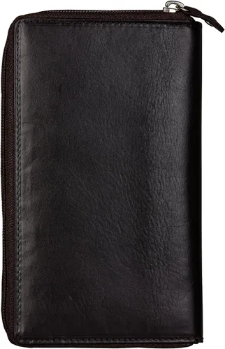 Vista 2 de Finelaer - Cartera de piel para mujer color negro