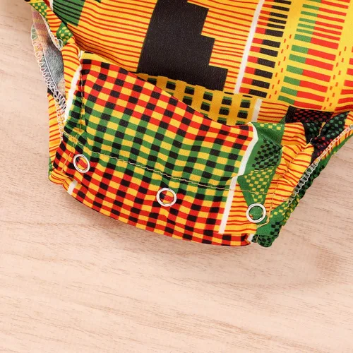 Vista 6 de YOUNGER TREE - Conjunto de ropa para bebé, diseño africano Dashiki Ankara