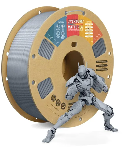 Vista 34 de OVERTURE - Filamento de fibra de carbono PLA para impresora 3D de 1.75 mm, carrete de cartón PLA de 2.2 libras, precisión dimensional +/- 0.02 mm