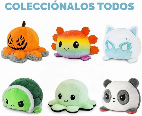 Vista 4 de TeeTurtle - Peluche reversible de conejo blanco y gris, 4 pulgadas Gris + Conejito Blanco