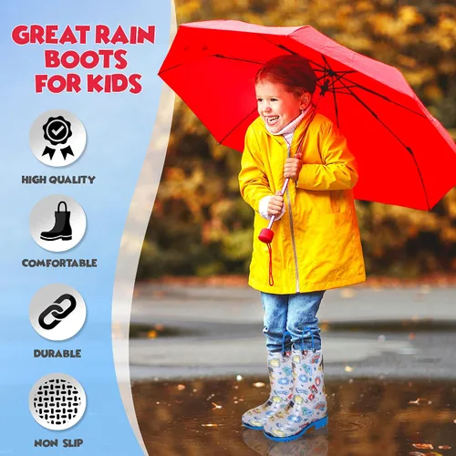 Vista 4 de Nickelodeon Paw Patrol - Botas de lluvia de PVC con estampado de personajes para niños