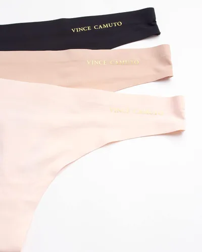 Vista 2 de Vince Camuto Womens No Show Seamless Thong Panty Multi-Pack Underwear