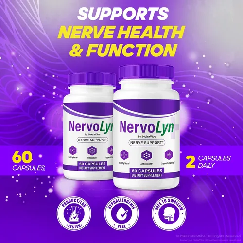 Vista 3 de NervoLyn - Suplemento oficial de Nervo Lyn Advanced Nervo Lyn Fórmula premium con ingredientes naturales para comodidad nerviosa, equilibrio