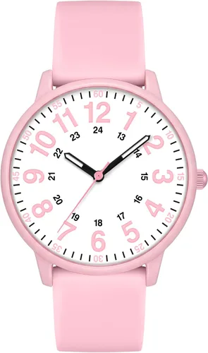 Vista 11 de Asan Ge Watches for Women, Fashion 3ATM Waterproof Minimalist Lightweight Easy-to-Read Analog Silicone Watch Suitable for Daily Work, Leisure
